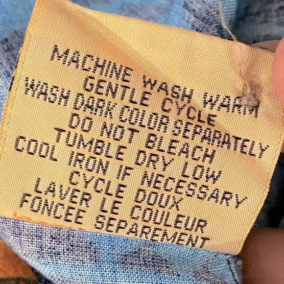 Vintage Aloha Joe Blue Hawaiian Shirt Palm Trees Island Beers M - Picture 5 of 7